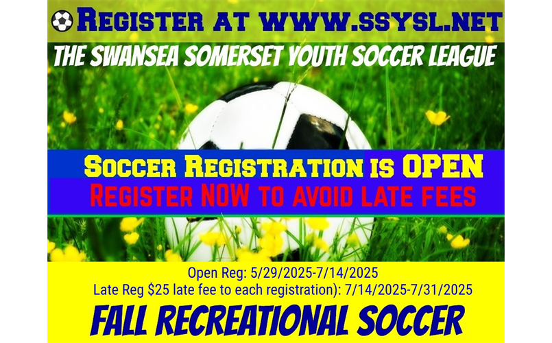 SSYSL Fall Recreational Soccer Program Registration is now OPEN